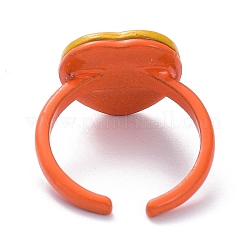 Solitärring mit sprühlackiertem Strass aus Legierung&nbsp;LS-RJEW-Z008-31