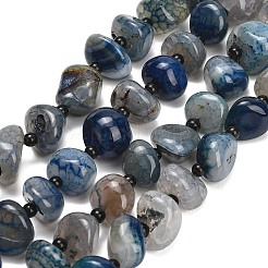 Chapelets de perles veines de dragon en agate naturelle&nbsp;GG-L001-I01-01F