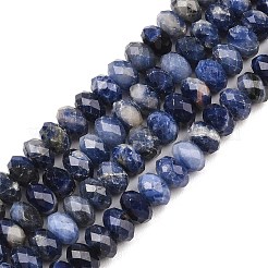 Natur Sodalith Perlen Stränge&nbsp;G-C259-A23-5x8mm