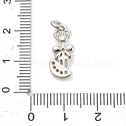 Pendentifs avec zircon cubiques à micro-pavés en laiton&nbsp;KK-H527-12P