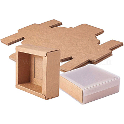 Boîtes à bijoux en papier kraft&nbsp;LS-CON-WH0068-65A