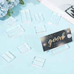12 soporte para tarjetas de nombre de acrílico rectangular de 2 estilos&nbsp;AJEW-GF0015-03