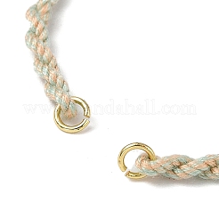 Création de bracelet en cordon de coton tressé&nbsp;MAK-L043-02G-06