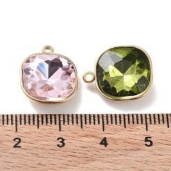 Facettierten Glas-Anhänger&nbsp;STAS-P339-03G