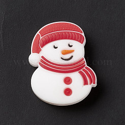 Perles focales en silicone de noël&nbsp;SIL-G003-F02-A