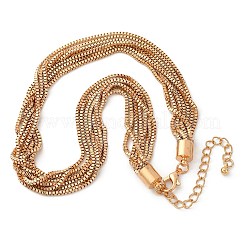 Fer colliers de chaîne de boîte&nbsp;NJEW-U046-03G