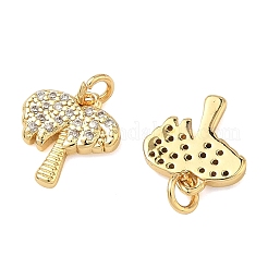 Colgante micropavé cubic zirconia de latón&nbsp;KK-A291-15G