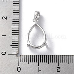 Rhodiniertes Gestell mit 925 Anhänger aus Sterlingsilber&nbsp;STER-NH0001-49B-P
