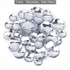 45 autocollant en strass acrylique auto-adhésif de 3 styles&nbsp;DIY-FG0001-83A