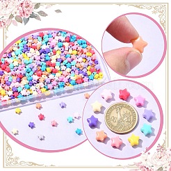 600pcs 12 Farben undurchsichtige Acrylperlen&nbsp;MACR-YW0003-18