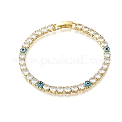 Bracelets à maillons et breloques en laiton émaillé&nbsp;BJEW-Z094-02G-01A