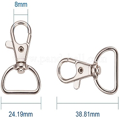Zinklegierung Schwenkkarabiner Spangen&nbsp;IFIN-PH0013-01
