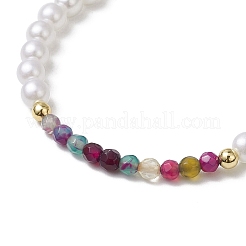 Bracelets tressés réglables en perles d'agate naturelle&nbsp;BJEW-JB11669-03