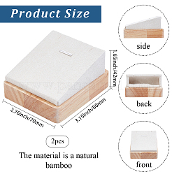Espositori pendenti in legno e velluto&nbsp;NDIS-WH20001-05