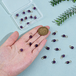 24pcs pendentifs en améthyste naturelle&nbsp;PALLOY-PH01915