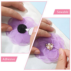 12 pièce d'accessoires décoratifs en polyester 6 couleurs&nbsp;DIY-CA0008-08A
