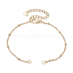 Realizzazione di braccialetti a catena satellitare in acciaio inossidabile 304&nbsp;AJEW-JB01298-01
