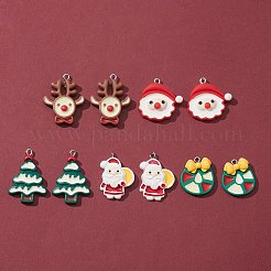 10pcs 5 styles de pendentifs en résine opaque&nbsp;RESI-FS0001-29