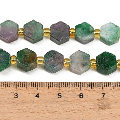 Stränge aus gefärbten Naturfuchsitperlen&nbsp;G-F833-B04-01