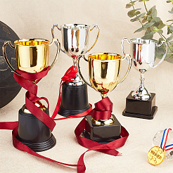 Copa de trofeo pequeña de plástico&nbsp;AJEW-CN0001-04B