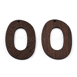 Pendentifs en bois de wengé naturel&nbsp;WOOD-T023-66