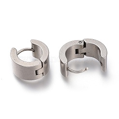 Orecchini a cerchio huggie in acciaio inossidabile 202 anti-ossidazione&nbsp;EJEW-F262-02D-P