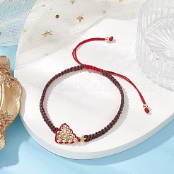Verstellbare geflochtene Perlenarmbänder aus Nylon&nbsp;BJEW-TA00513