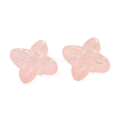 Perles en acrylique transparent mat&nbsp;X1-OACR-P029-09B-02