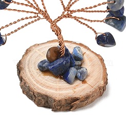 Decorazioni dell'albero della vita in scaglie di lapislazzuli naturali&nbsp;GG-CBAEDF6-01J