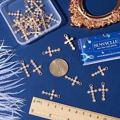 30 stücke legierung strass anhänger&nbsp;FIND-SC0005-65
