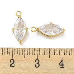 Colgantes de circonita cúbica de acero inoxidable 304 con revestimiento al vacío de PVD&nbsp;STAS-L278-006G-01