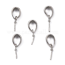 Pendenti a perno in ottone con coppiglie e perni&nbsp;KK-M156-02P-NR