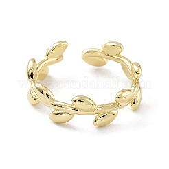 Bagues de manchette ouvertes en laiton pour femmes&nbsp;LS-RJEW-A028-03G