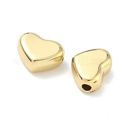 Abalorios de cobre amarillo del corazón&nbsp;KK-G555-07G