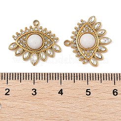 Natürliche weiße Jadeauge Anhänger&nbsp;STAS-P380-24G-01