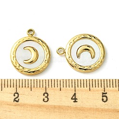 Ionenplattierung (IP) 304 Edelstahl Pavé Muschel Anhänger&nbsp;FIND-Z028-12G