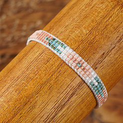 Bracelets tressés en perles de rocaille en verre pour femmes&nbsp;BK4423