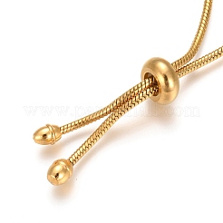 Verstellbare Bolo-Armbänder aus 304 Edelstahl mit Ionenbeschichtung (IP)&nbsp;BJEW-P258-03G