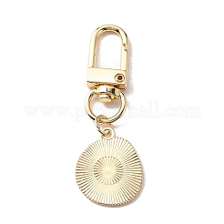 Emaille-Anhänger-Dekorationen mit lächelndem Gesicht&nbsp;KEYC-WH0036-08LG-03
