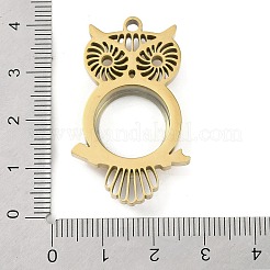Ionenplattierung (IP) 304 Edelstahl Medaillon Anhänger&nbsp;STAS-S132-10G-01