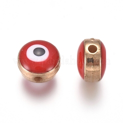 Perline in smalto acrilico&nbsp;ACRC-WH0001-01E