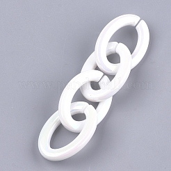 Anelli di collegamento in madreperla acrilica&nbsp;OACR-S024-40