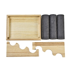 3-stufiger Armbandständer aus Samtstoff&nbsp;BDIS-C002-01A