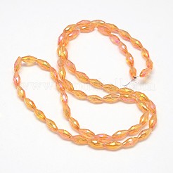 Chapelets de perles de riz en verre cristal&nbsp;X-EGLA-F042-A14