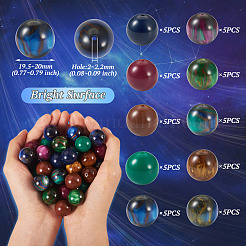 50 pz 10 stili di perline in resina opaca&nbsp;RESI-BT0001-31