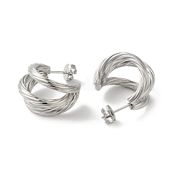 Pendientes de botón de acero inoxidable 304 que no se deslustran&nbsp;EJEW-Z026-11P