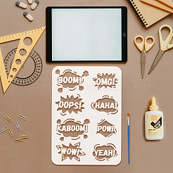 Modelli di stencil per dipingere disegni in plastica&nbsp;DIY-WH0396-682