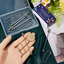 8 pieza de barra de hierro con cuentas para decorar joyas y manualidades.&nbsp;IFIN-SC0001-75P