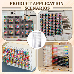 Estante de madera para almacenamiento de pintura de escritorio&nbsp;ODIS-WH0099-237A
