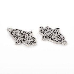 Tibetischer stil Aluminium Anhänger & Charms&nbsp;X-TIBEP-G026-01AS